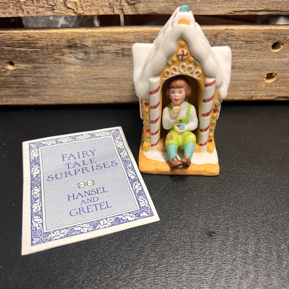 Franklin Mint Fairy Tale Surprises Hansel and Gretel Figurine Maggie Murphy 1986